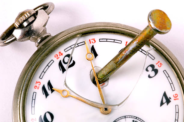 Stopping Time Please visit "clocks" lightbox. Click on the images below... broken pocket watch stock pictures, royalty-free photos & images