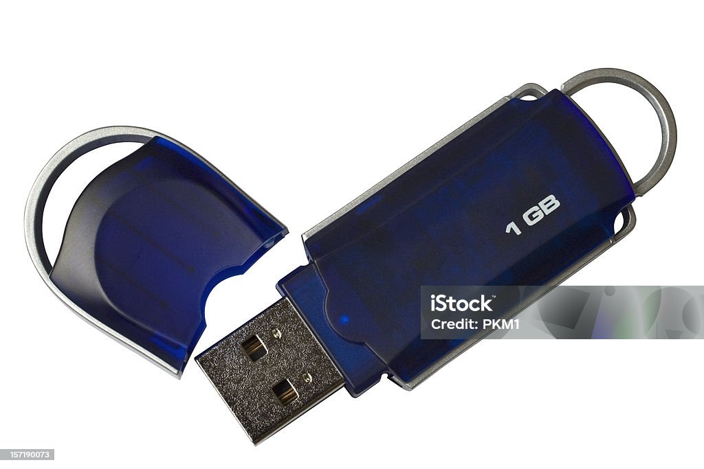 Pen Drive USB/Pen Drive (com dois caminhos - Foto de stock de Cabo USB royalty-free
