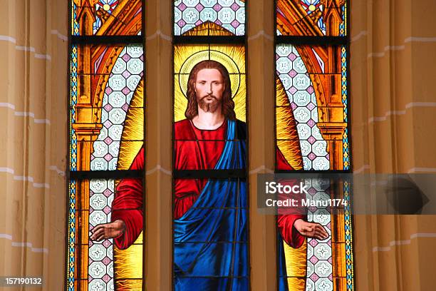 Colorful Church Window In Germany Stock Photo - Download Image Now - Catholicism, Jesus Christ, Church