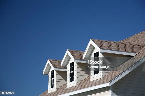 Dormer Windows Stock Photo - Download Image Now - Rooftop, House, Sky
