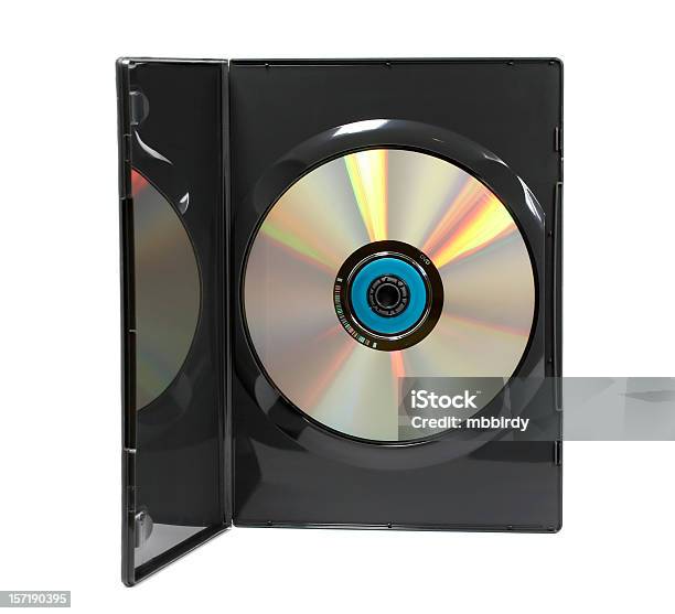 Custodia Dvd Video Isolato Su Sfondo Bianco - Fotografie stock e altre immagini di DVD