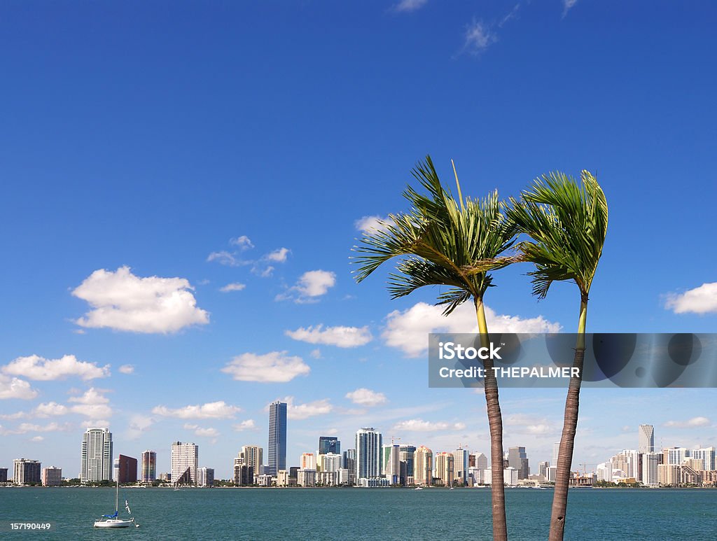 skyline de miami - Royalty-free Horizonte Urbano Foto de stock