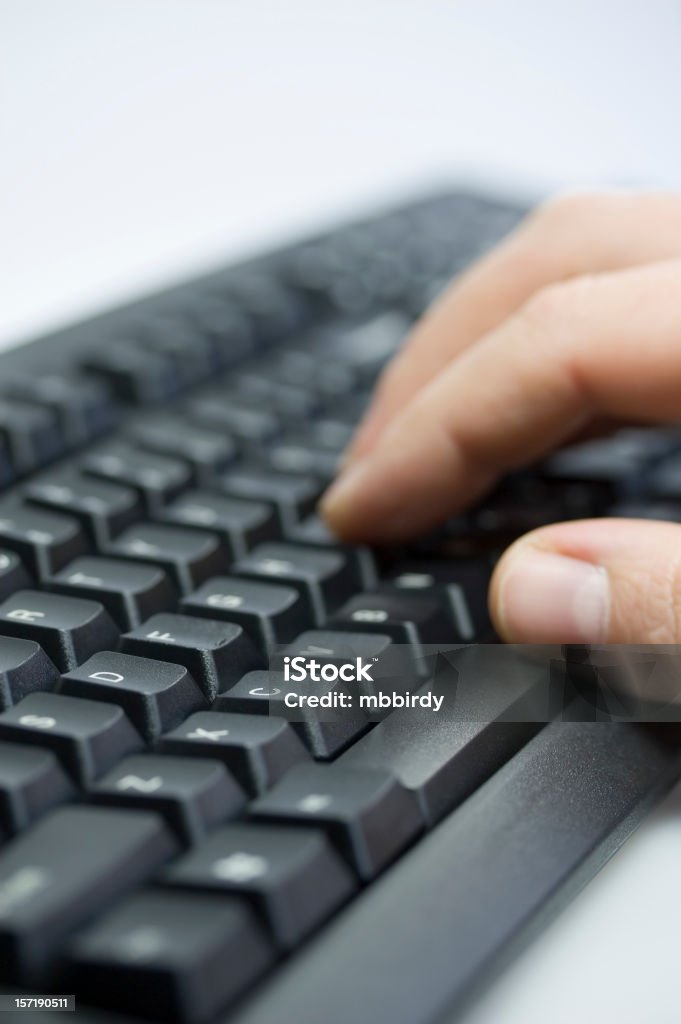 Manos del teclado - Foto de stock de Blanco - Color libre de derechos