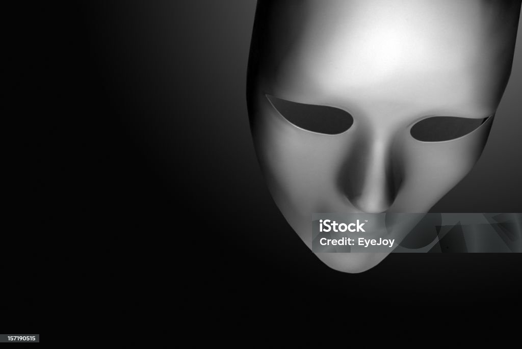 Maschera - Foto stock royalty-free di Bianco e nero