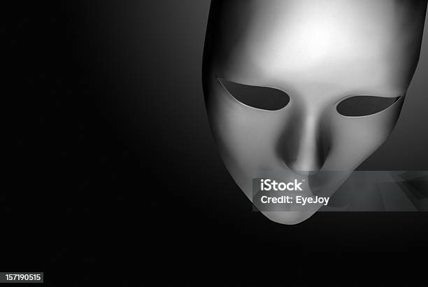 Maschera - Fotografie stock e altre immagini di Bianco e nero - Bianco e nero, Spettacolo teatrale, Ambientazione interna