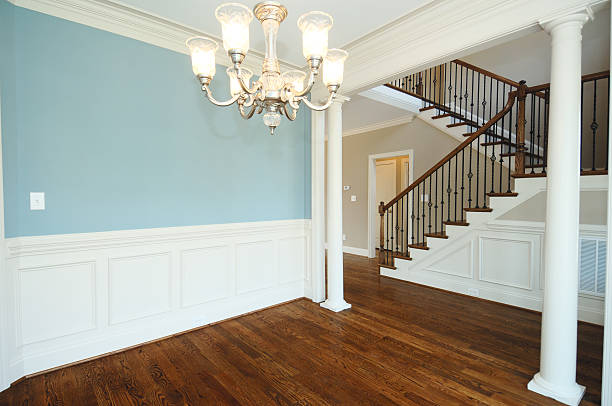 istock Unfurnished home with blue walls 157190524