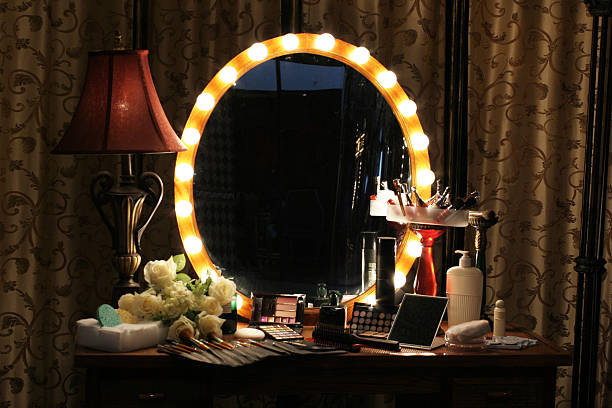 Makeup Room  backstage mirror stock pictures, royalty-free photos & images