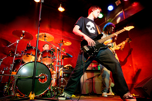 Rock band performance. Shot from Orto bar, Ljubljana (Slovenia Istockalypse-2006).