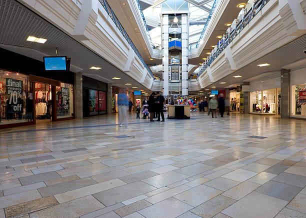 Quiet Day At The Mall  shopping mall stock pictures, royalty-free photos & images