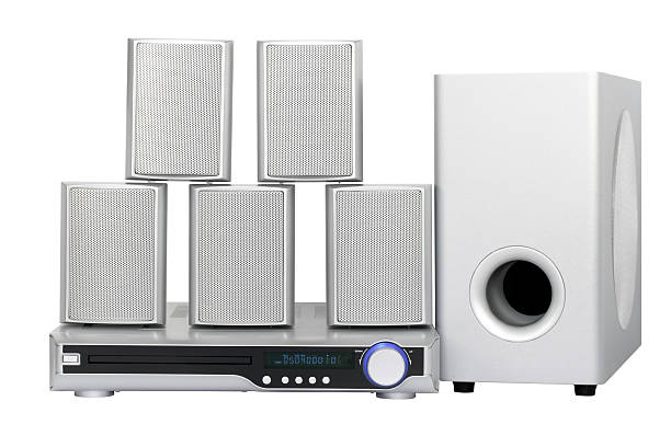 istock DVD Home Cinema System (clipping path), isolated on white background 157190766
