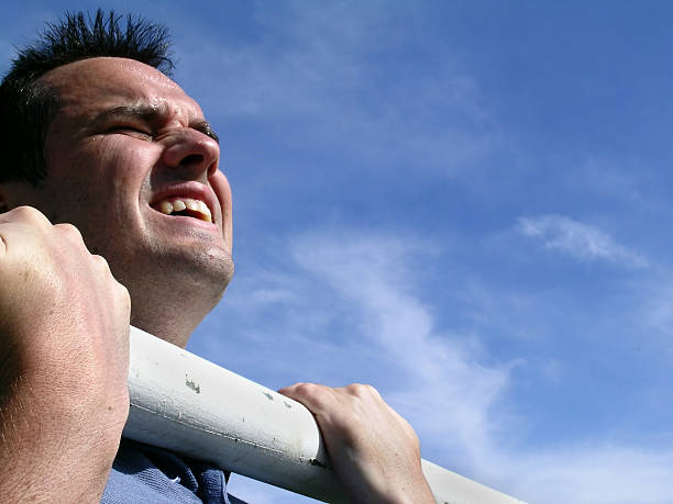 Keep your chin up stock photo