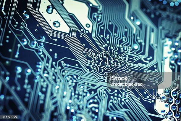 Circuit Board Winter Stock Photo - Download Image Now - Circuit Board, Mother Board, Computer