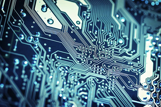 placa de circuito-inverno - close up small circuit board computer chip imagens e fotografias de stock