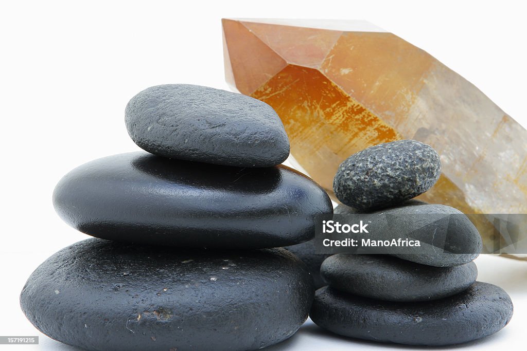 Gorące kamienie i kryształu kwarcu Zbliżenie - Zbiór zdjęć royalty-free (Fotografika)
