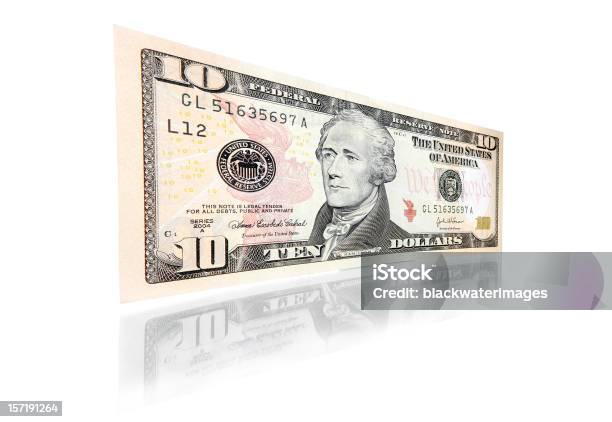 Photo libre de droit de Dix Dollars banque d'images et plus d'images libres de droit de Alexander Hamilton - Homme politique - Alexander Hamilton - Homme politique, Billet de banque, Billet de dollars américains