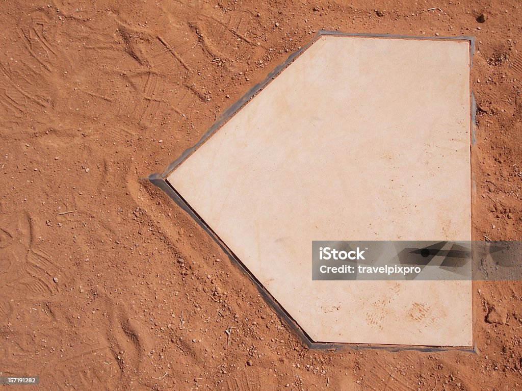 Base de beisebol - Foto de stock de Home Base - Esporte royalty-free