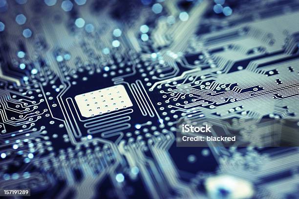 Circuit Board Space Stock Photo - Download Image Now - Computer Chip, Circuit Board, Technology