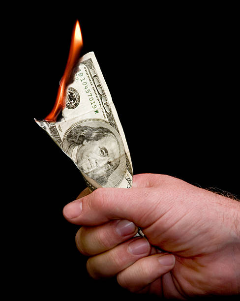 istock Money to Burn / $100 157191323