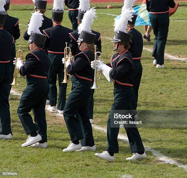 Banda De Marcha - Fotografias de stock e mais imagens de Banda de marcha - Banda de marcha, Espetáculo do Intervalo, Aluno da Escola Secundária