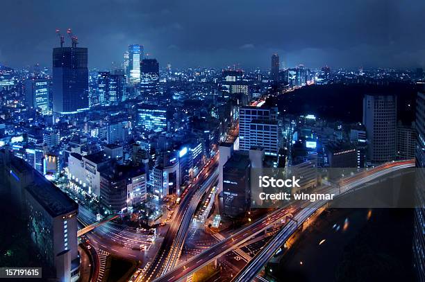 Tokyo Ora Di Punta - Fotografie stock e altre immagini di Città - Città, Cielo, Notte