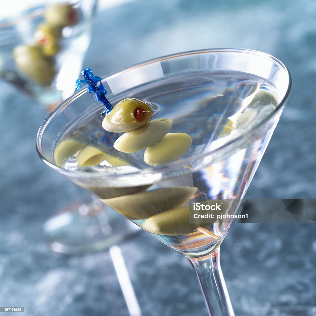 Martini, 3 Azeitonas - Royalty-free Cocktail Foto de stock