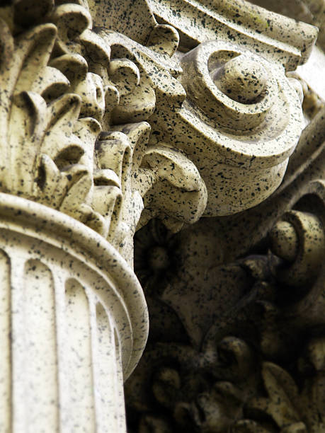 Corinthian Column Detail stock photo