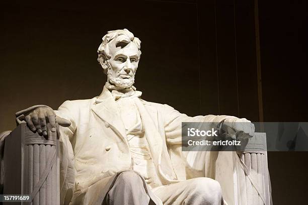 Abraham Lincoln - Fotografias de stock e mais imagens de Memorial de Lincoln - Memorial de Lincoln, Abraham Lincoln, Anterior