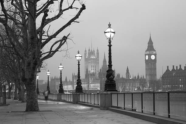 Westminster at dawn, London stock photo
