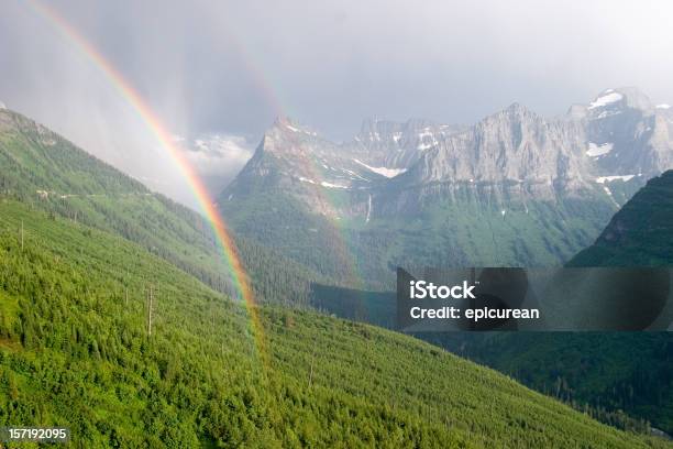 Double Rainbow W Paradise - zdjęcia stockowe i więcej obrazów Stan Montana - Stan Montana, Tęcza, Surrealistyczny