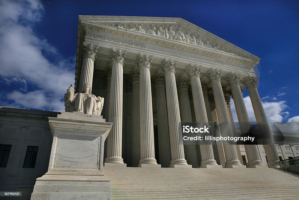 , o edifício do Supremo Tribunal em Washington DC - Foto de stock de Washington DC royalty-free