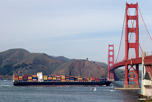 istock Cargo Vessel entering the Golden Gate 157192143