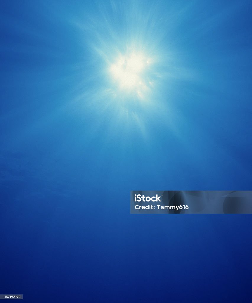 Subaquático sunburst#1 - Royalty-free Mar Foto de stock