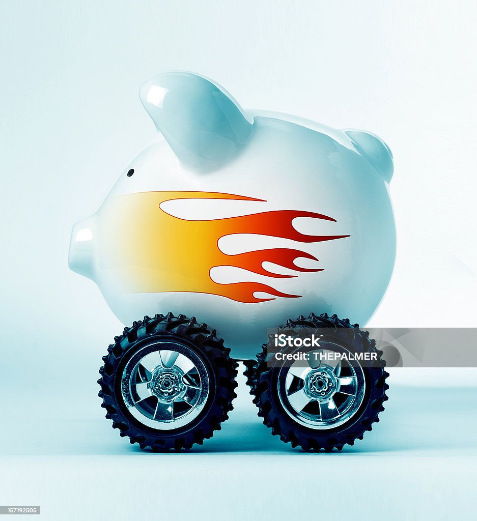 born to save  Piggy Bank Stock Photo