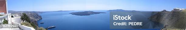 Santorini Stock Photo - Download Image Now - Balcony, Greece, Aegean Sea