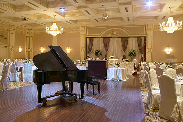 Grand Piano  wedding hall stock pictures, royalty-free photos & images