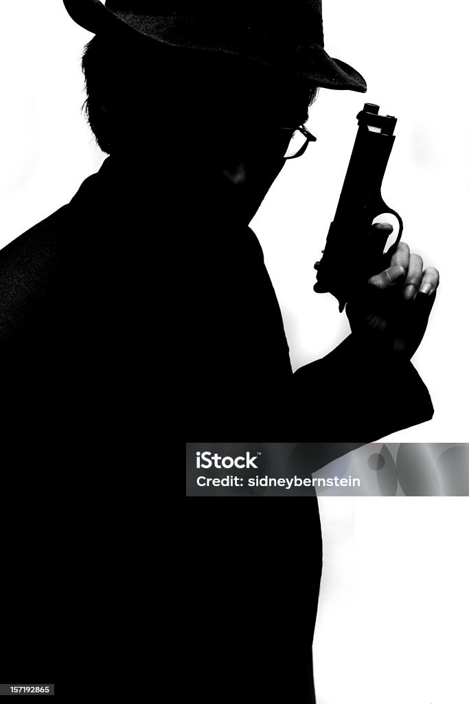 Silhouette de gangster - Photo de Métier de l'armée libre de droits