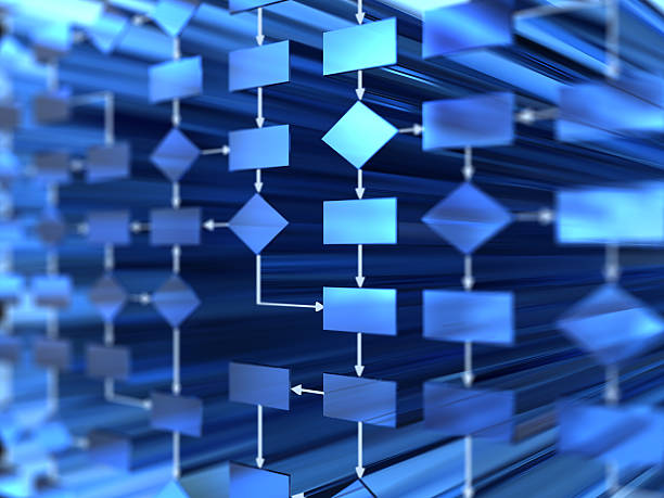 diagrama de flujo - flow chart fotografías e imágenes de stock