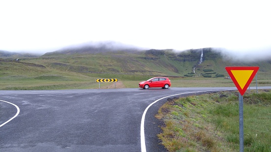 Foggy Icelandic crossing