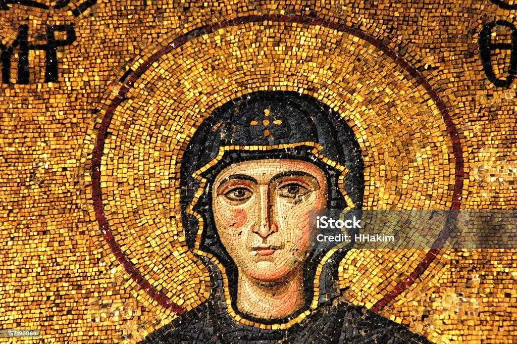 Mosaico della Vergine Maria - Foto stock royalty-free di Vergine Maria