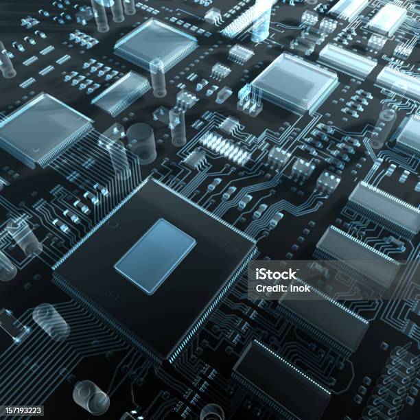 Photo libre de droit de Ordinateur À Lintérieur banque d'images et plus d'images libres de droit de Circuit intégré - Circuit intégré, Forme tridimensionnelle, Abstrait