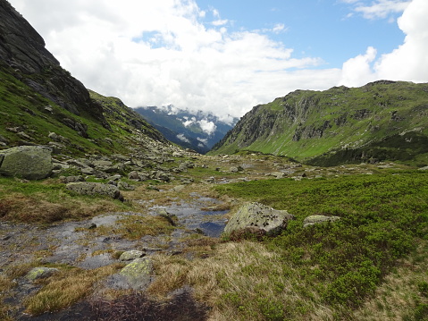 Idyllic valley in the Austrian Alps