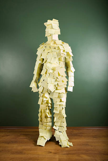 Post-it man  careless photos stock pictures, royalty-free photos & images
