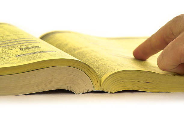 Yellow Pages Search stock photo