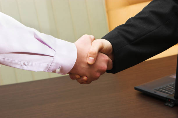 Busines handshake stock photo