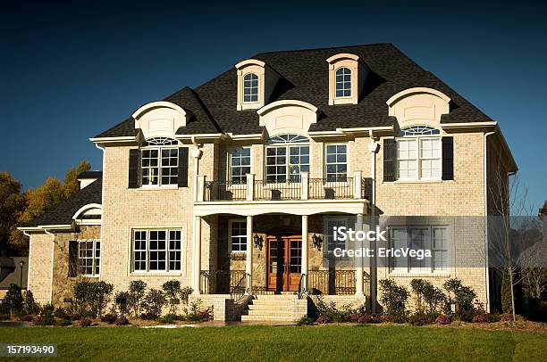 Executive Home Stock Photo - Download Image Now - Brick, Building Exterior, Color Image