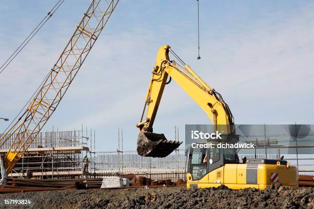 Photo libre de droit de Chantier De Construction banque d'images et plus d'images libres de droit de Bulldozer - Bulldozer, Béton, Chantier de construction