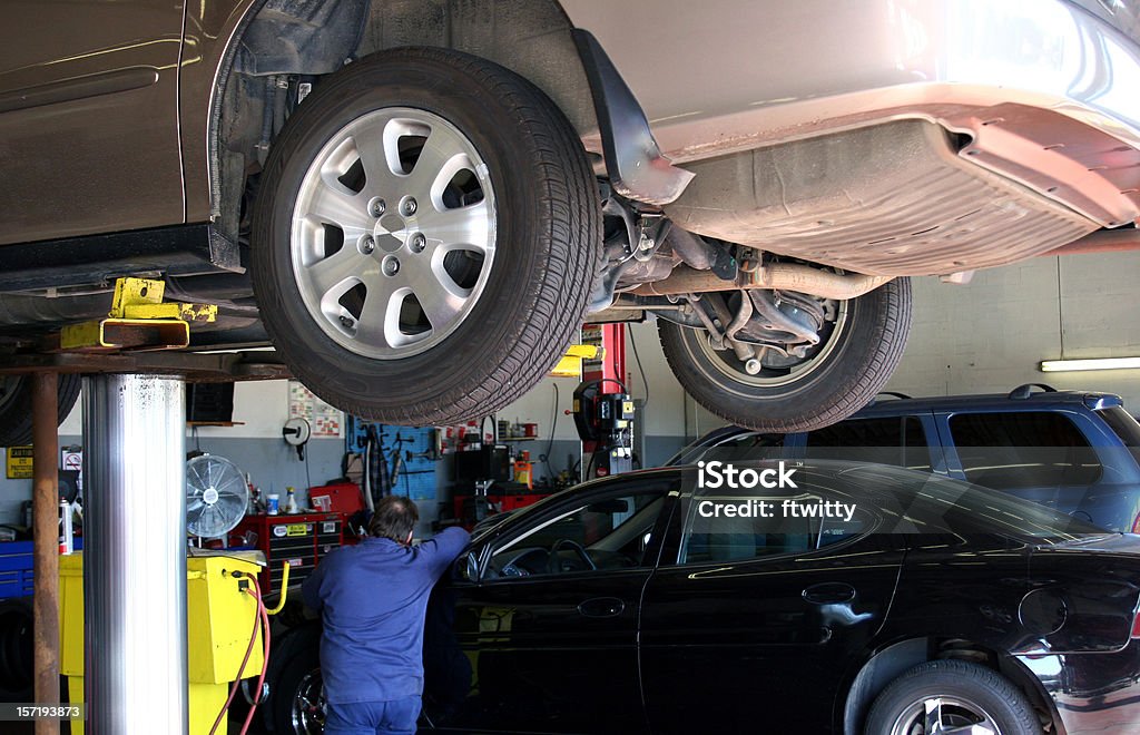 Reparação automóvel - Royalty-free Mudança de óleo Foto de stock