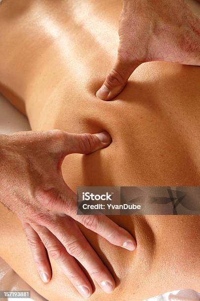 Woman Back Getting A Massage Stock Photo - Download Image Now - Massaging, Adult, Beauty Spa