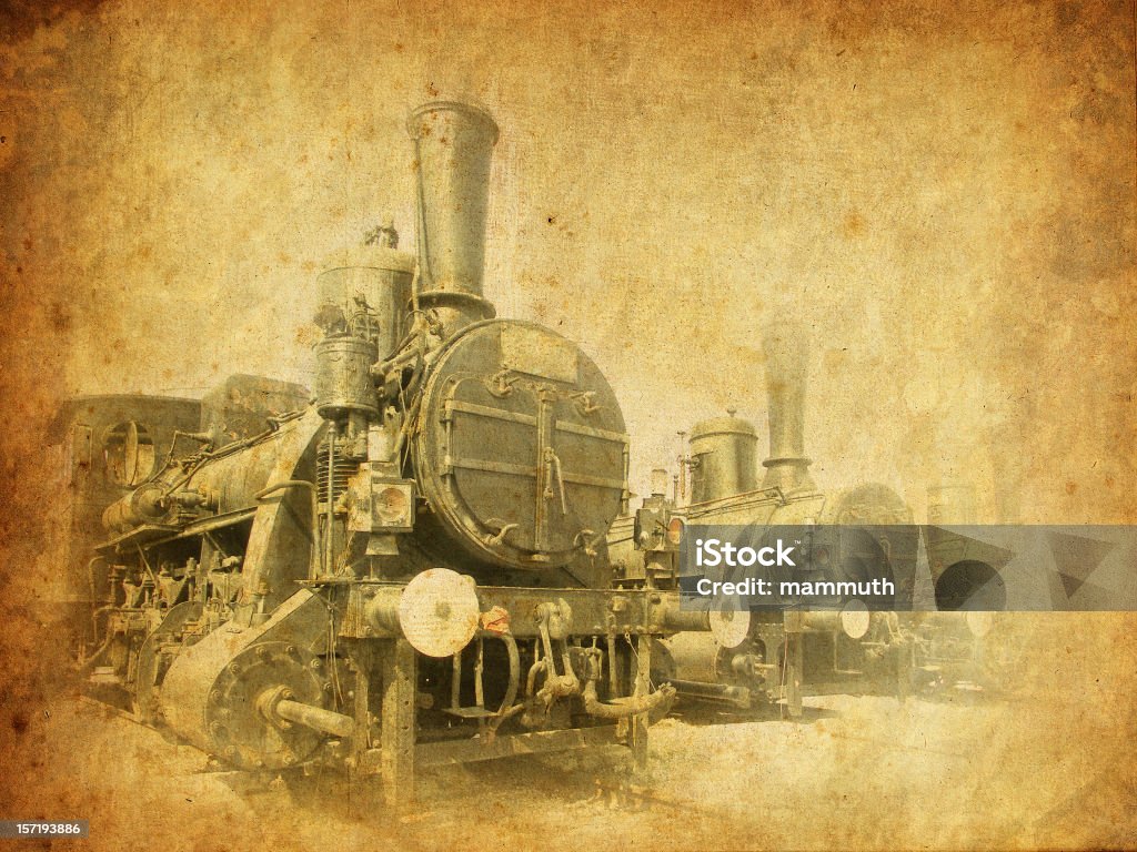 anciennes locomotives - Photo de Antique libre de droits