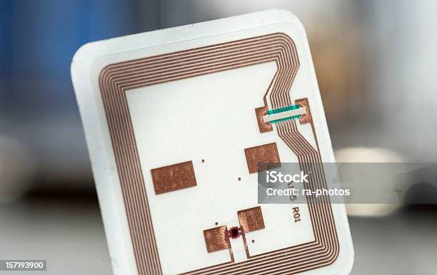 Rfid Technology Stock Photo - Download Image Now - Radio Frequency Identification, Computer Chip, Label